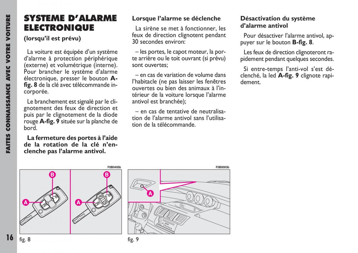 Fiat Ulysse manuel du proprietaire / page 17