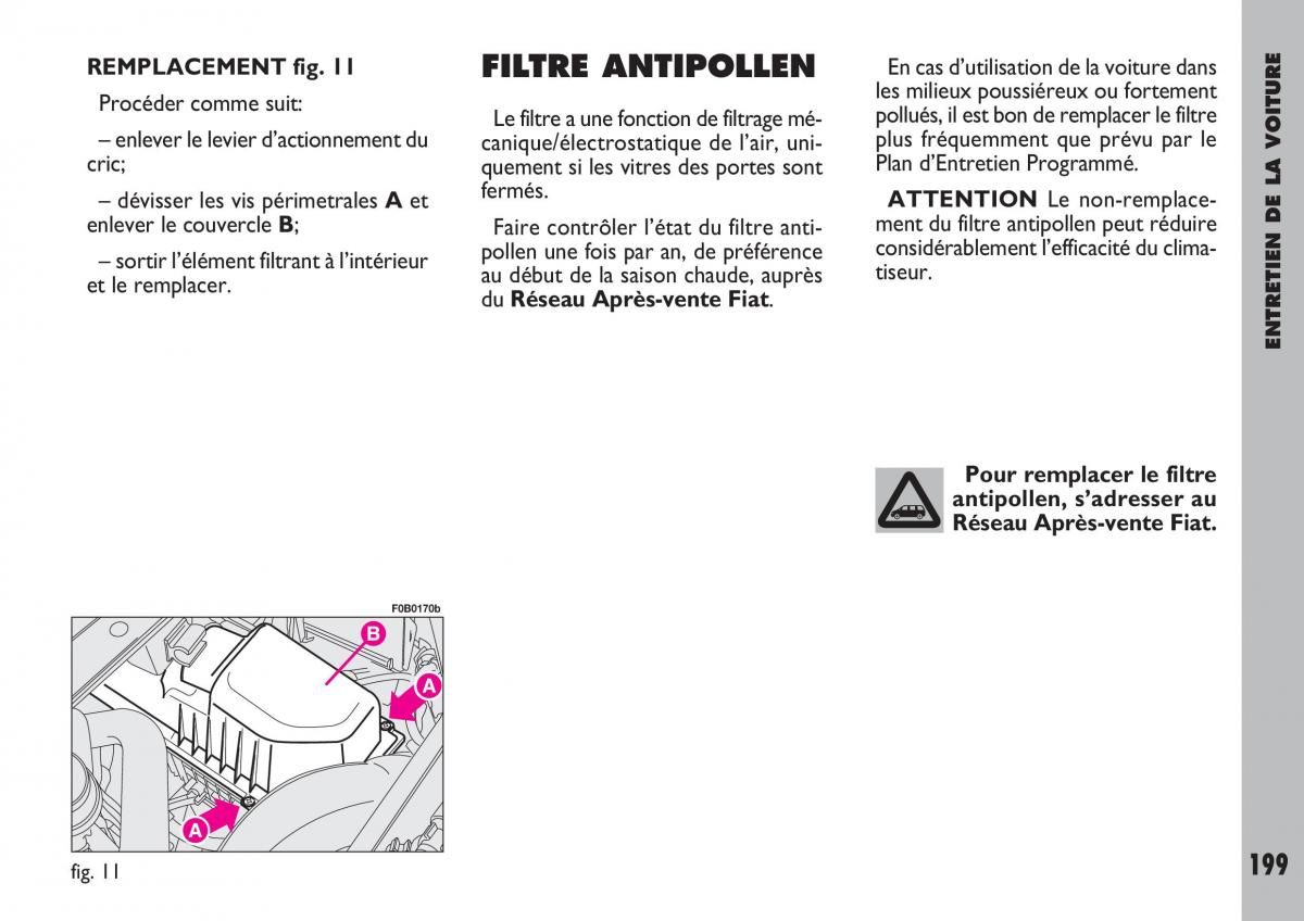 Fiat Ulysse manuel du proprietaire / page 200