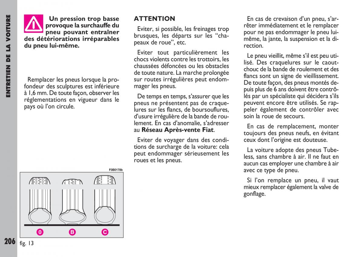 Fiat Ulysse manuel du proprietaire / page 207