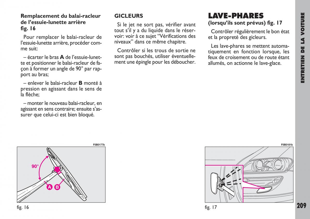 Fiat Ulysse manuel du proprietaire / page 210