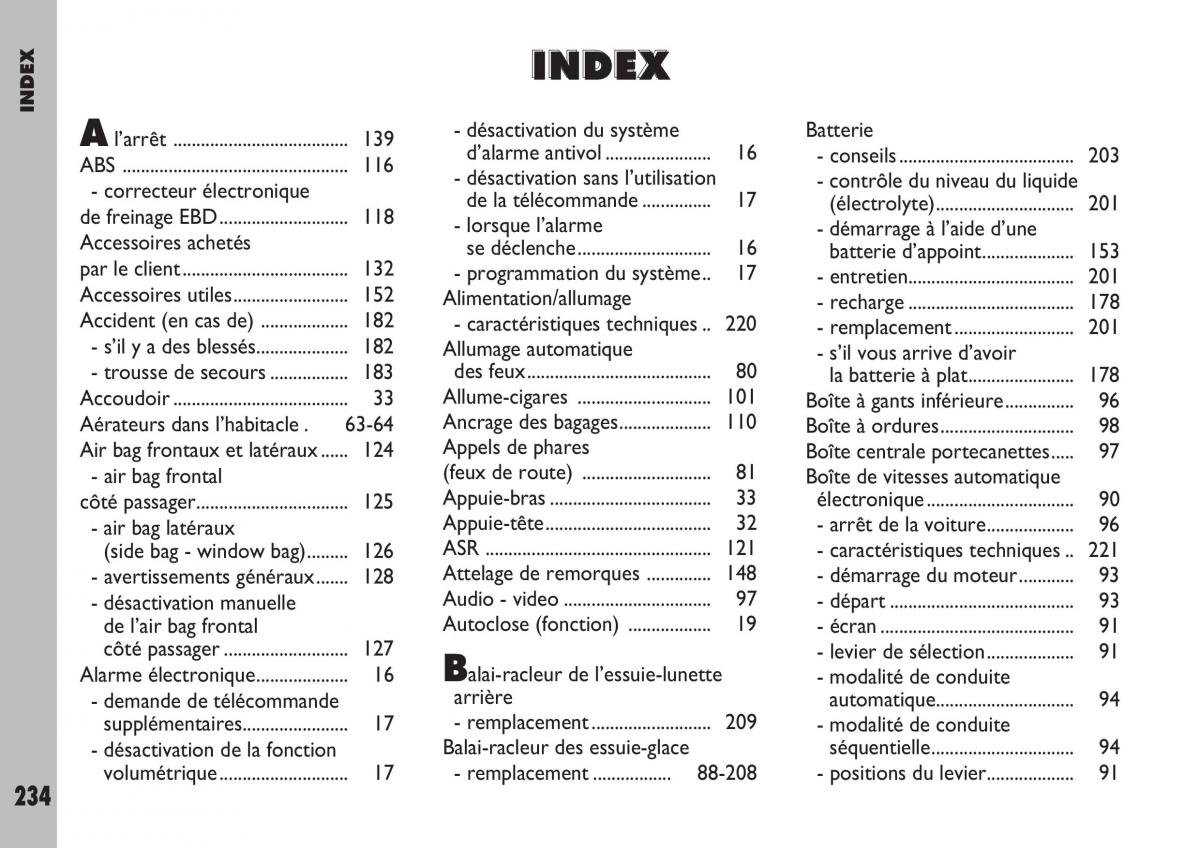 Fiat Ulysse manuel du proprietaire / page 235