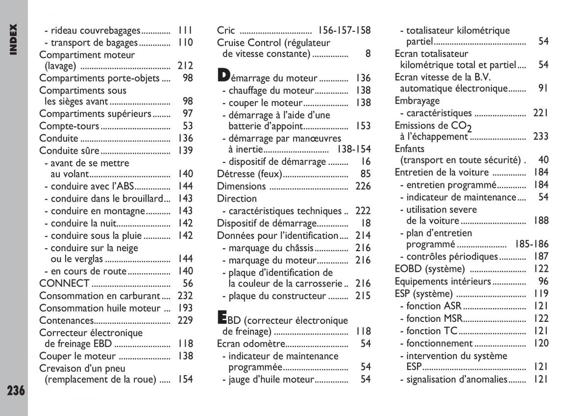 Fiat Ulysse manuel du proprietaire / page 237