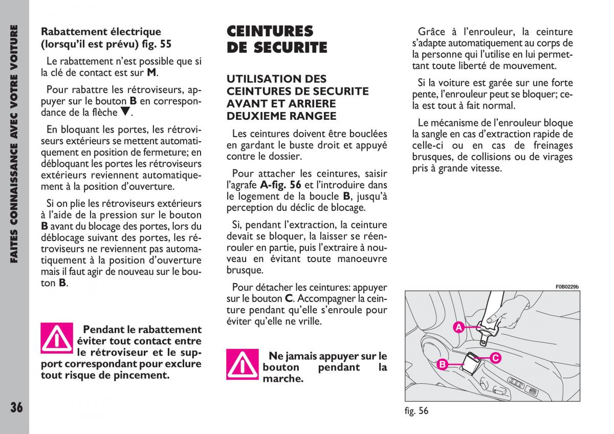 Fiat Ulysse manuel du proprietaire / page 37