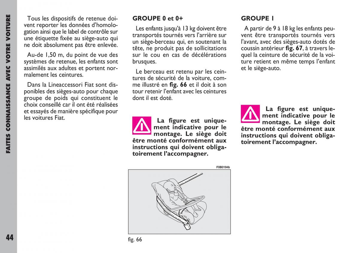 Fiat Ulysse manuel du proprietaire / page 45