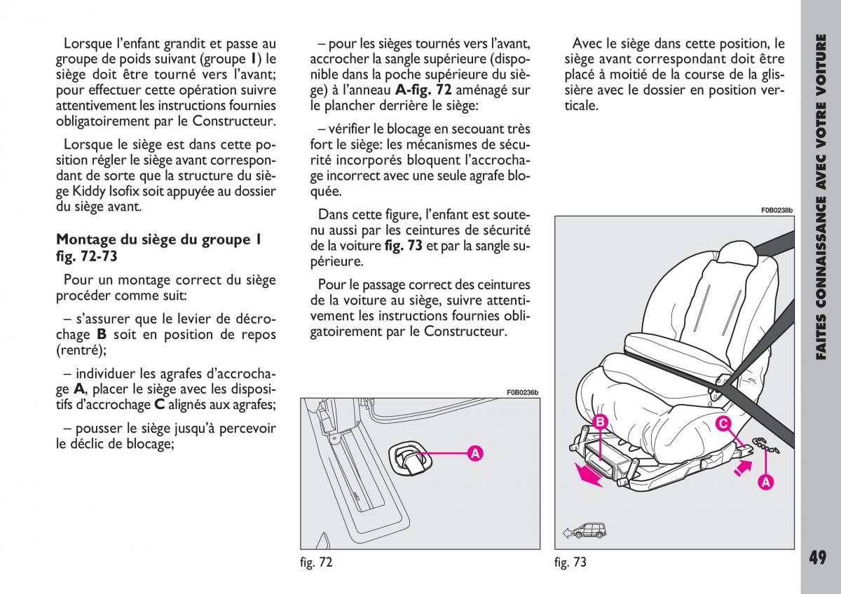 Fiat Ulysse manuel du proprietaire / page 50