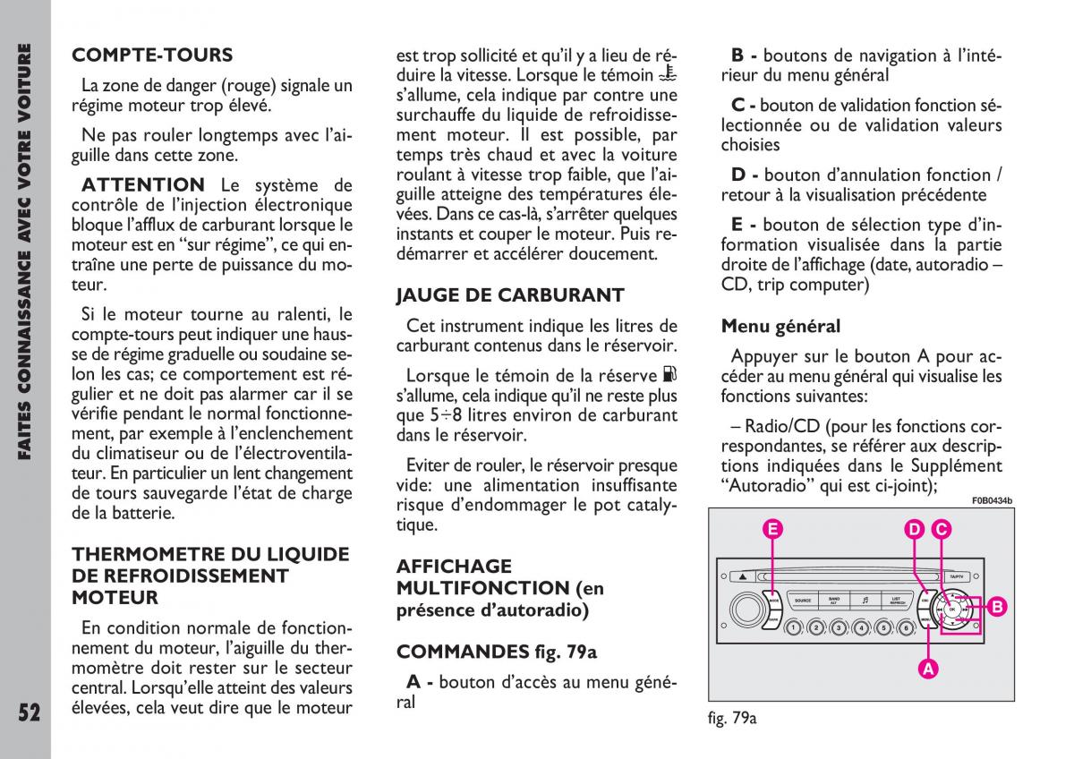 Fiat Ulysse manuel du proprietaire / page 53