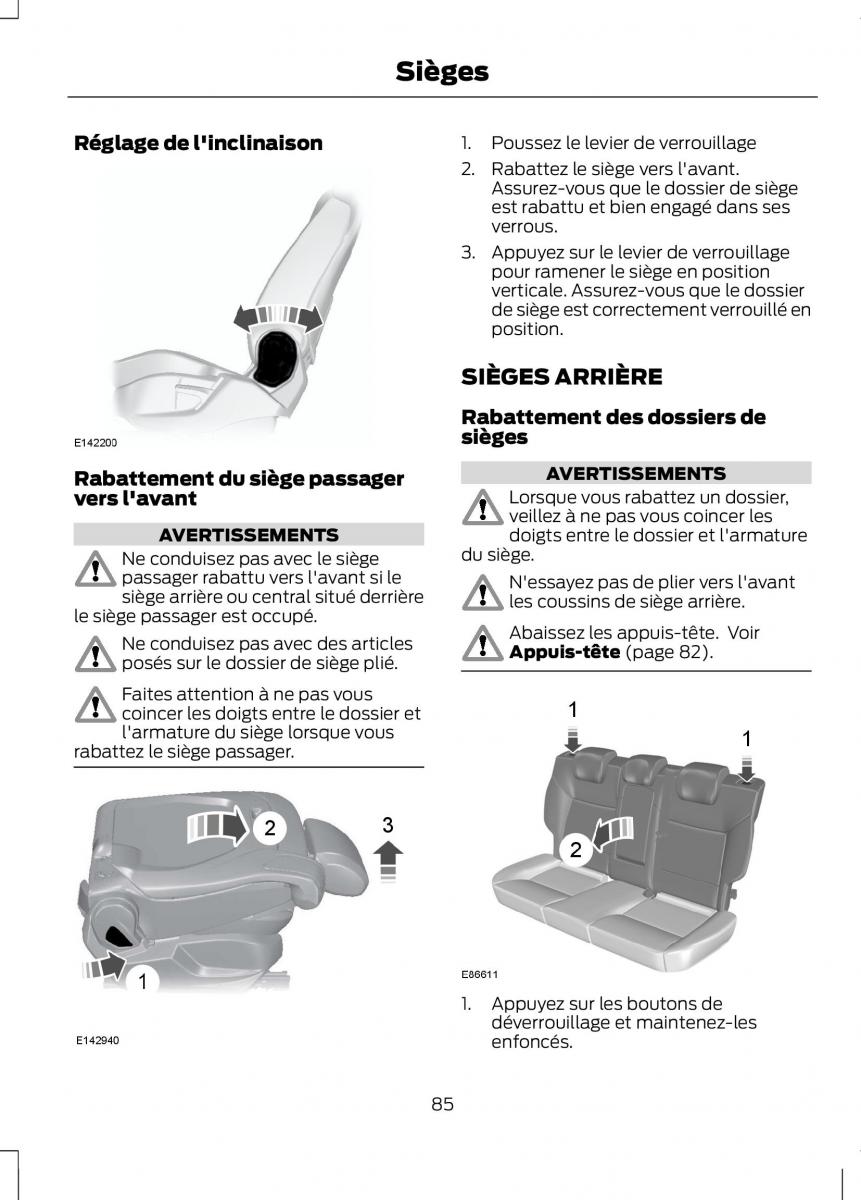 Ford B Max manuel du proprietaire / page 87