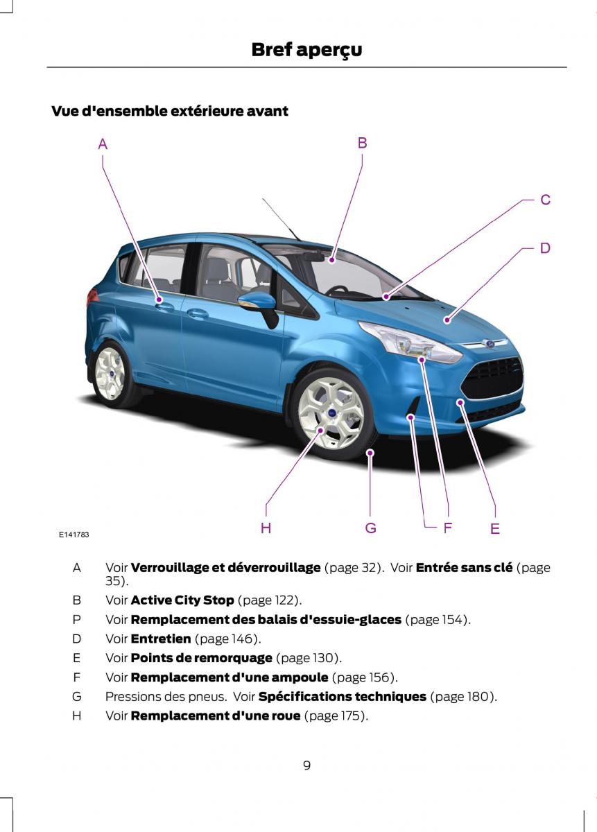 Ford B Max manuel du proprietaire / page 11