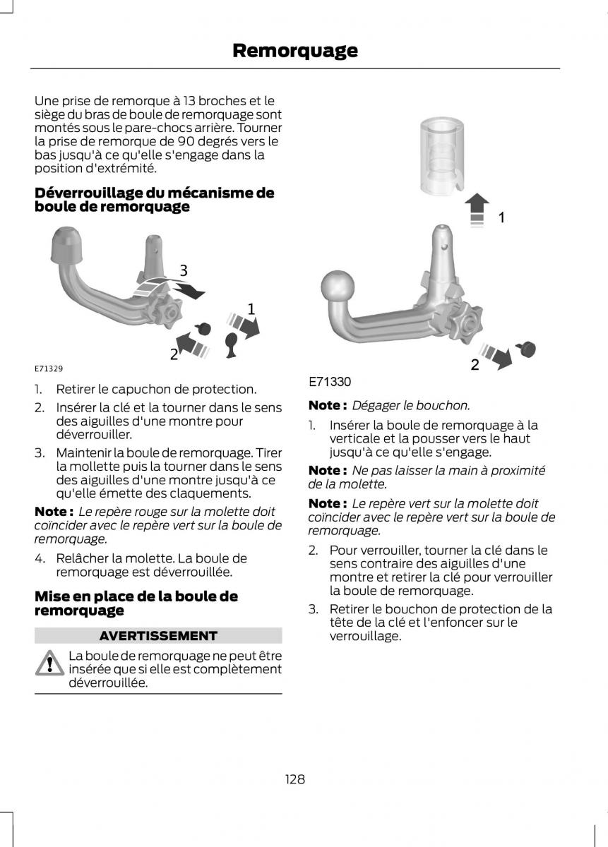 Ford B Max manuel du proprietaire / page 130