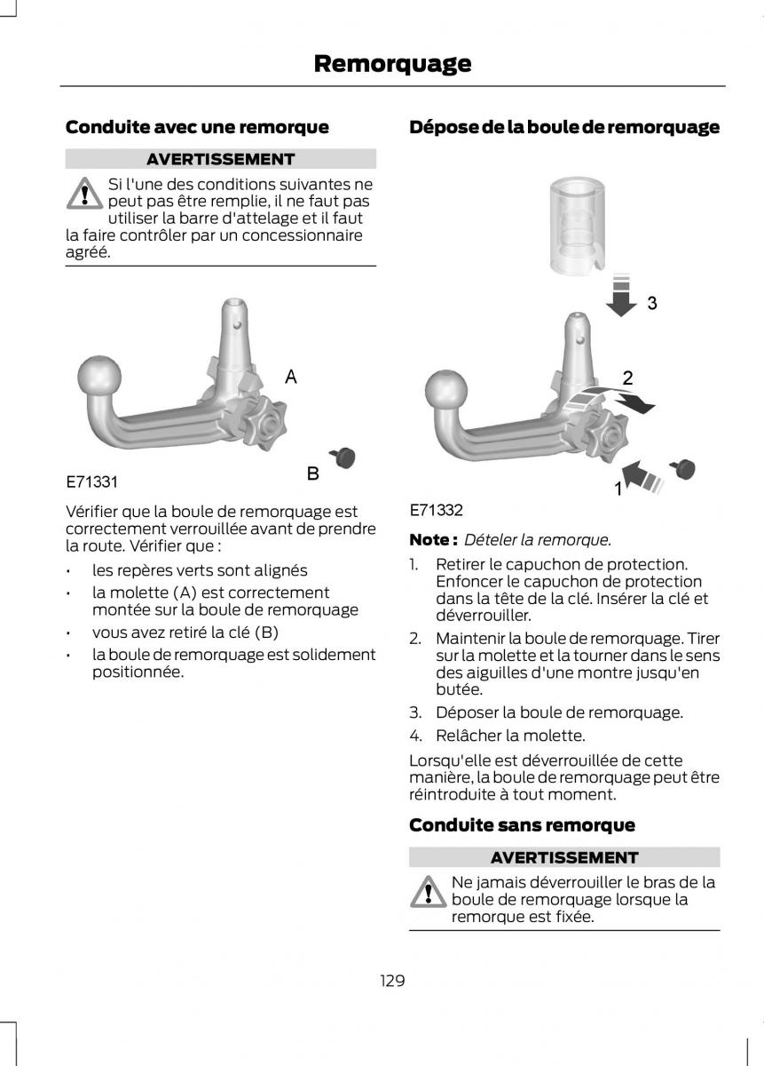 Ford B Max manuel du proprietaire / page 131