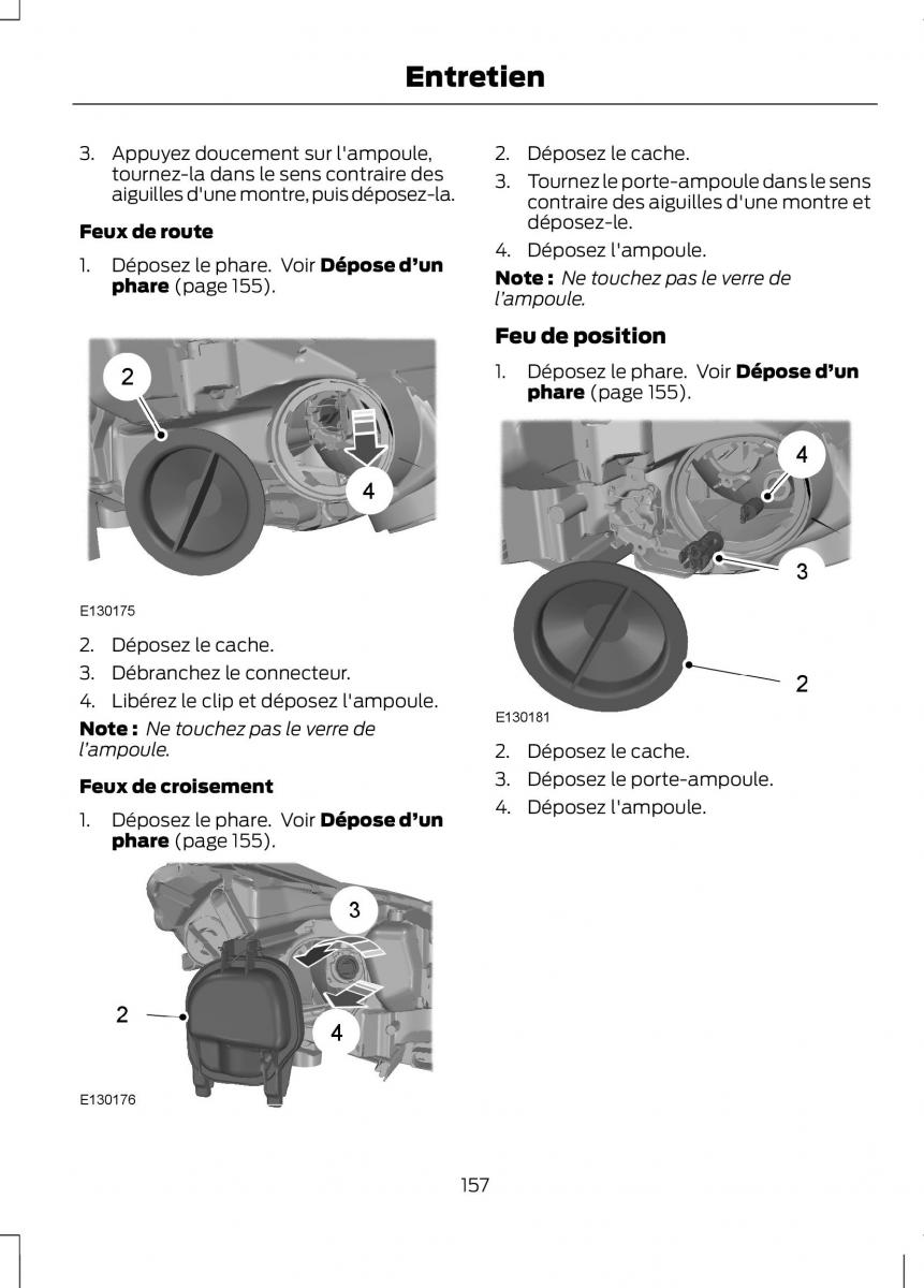 Ford B Max manuel du proprietaire / page 159