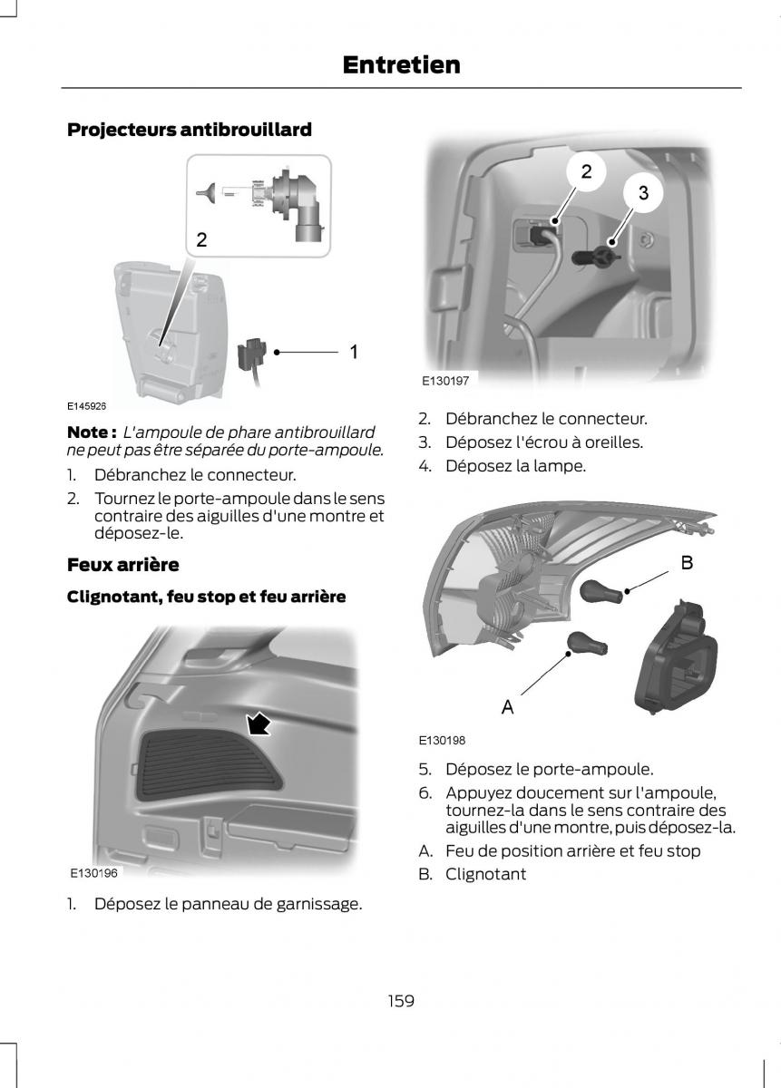 Ford B Max manuel du proprietaire / page 161