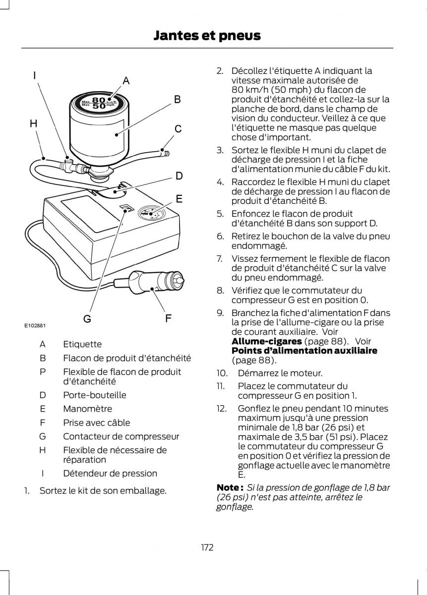 Ford B Max manuel du proprietaire / page 174