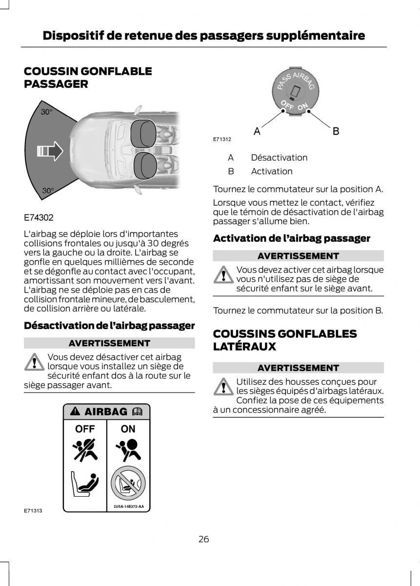 Ford B Max manuel du proprietaire / page 28