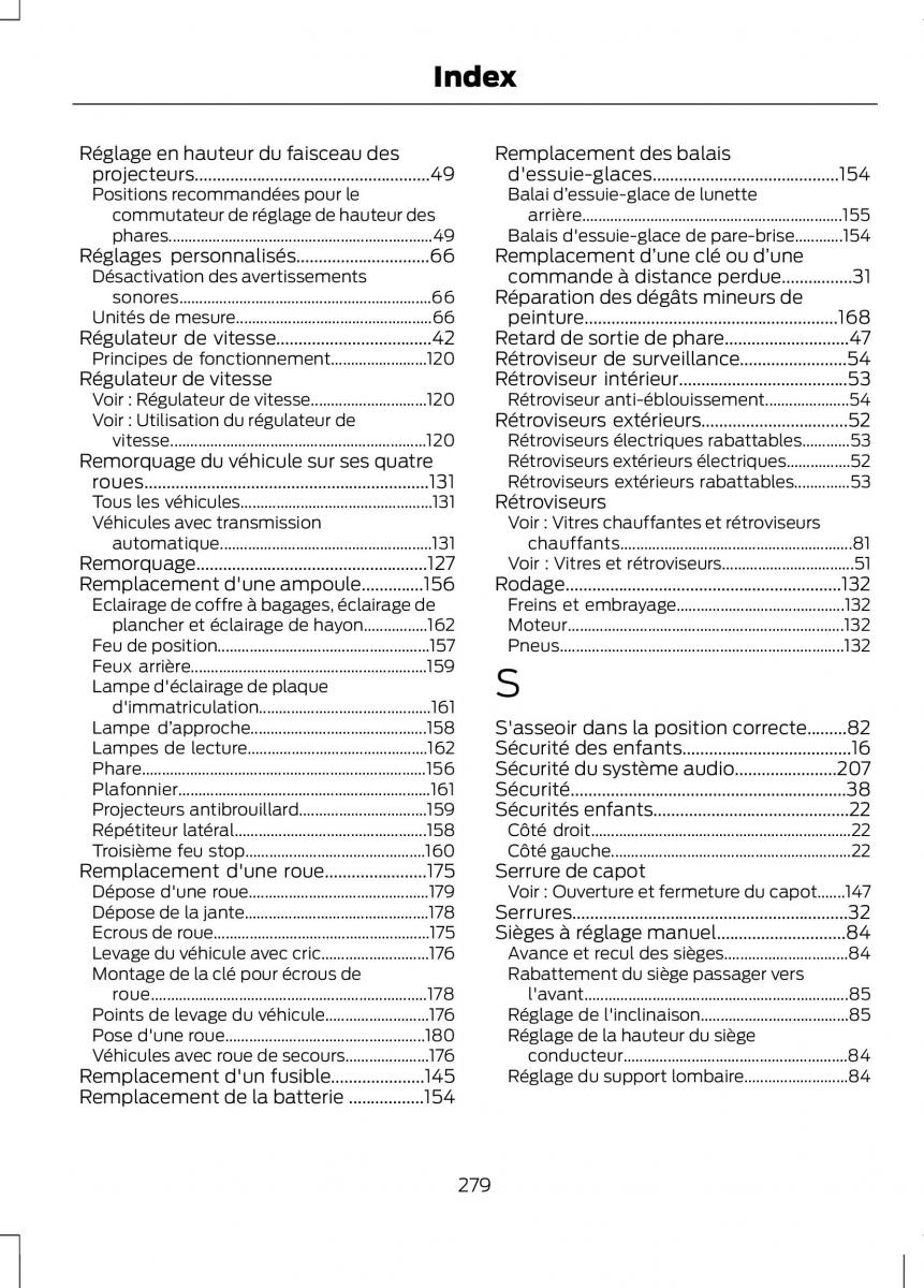 Ford B Max manuel du proprietaire / page 281