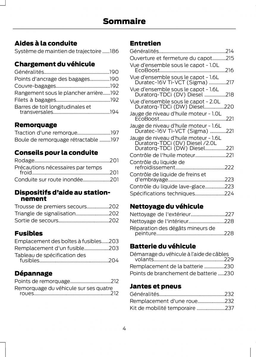 Ford C Max II 2 manuel du proprietaire / page 6