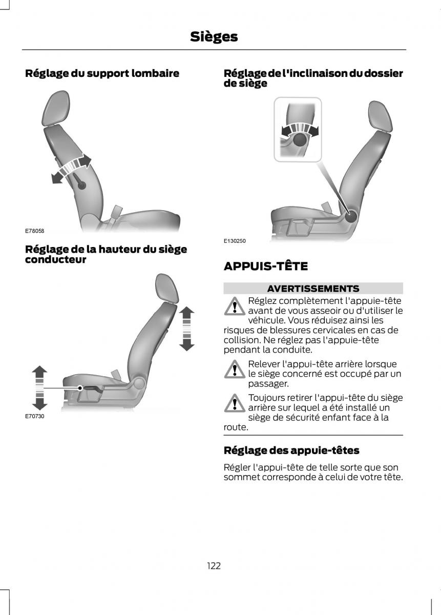 Ford C Max II 2 manuel du proprietaire / page 124