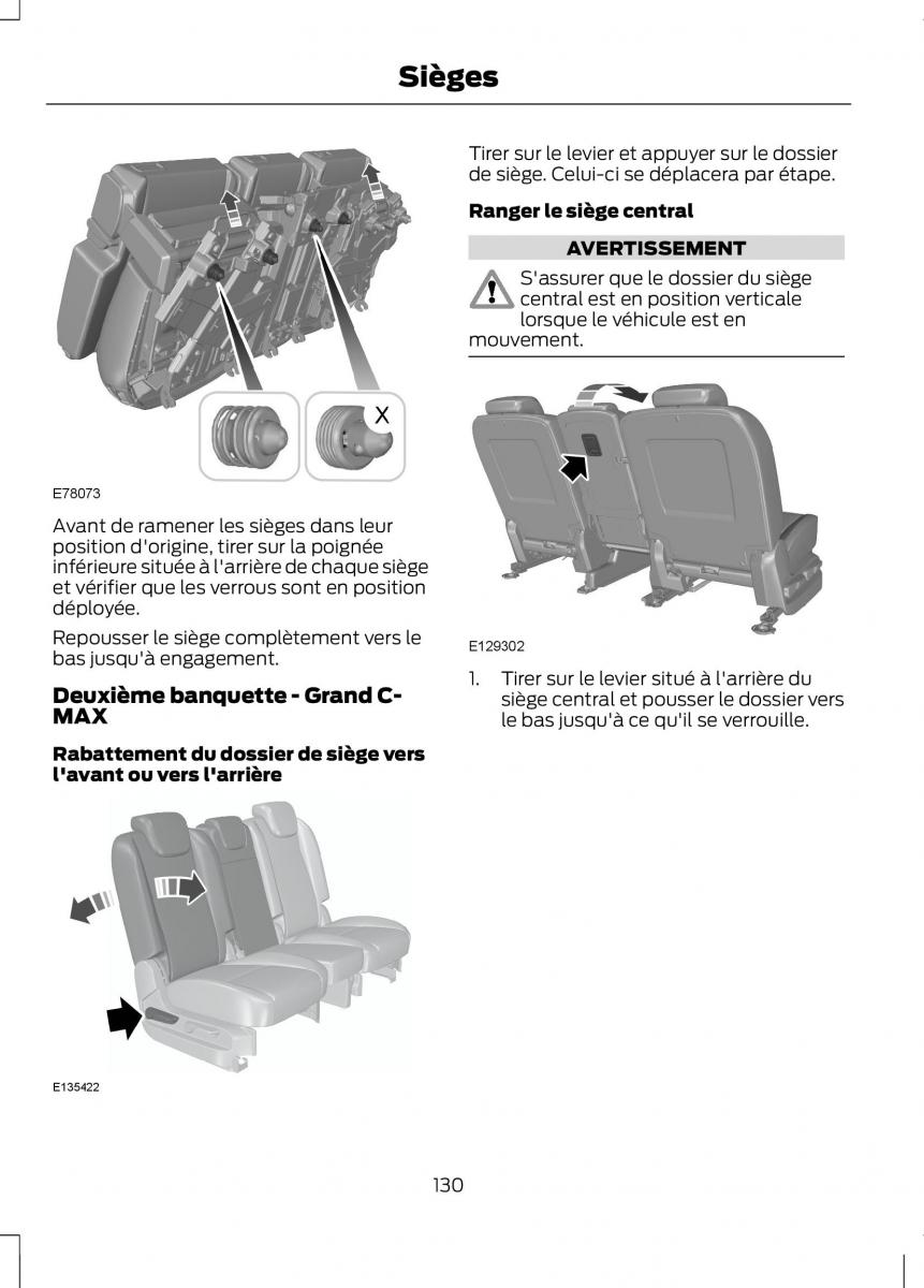 Ford C Max II 2 manuel du proprietaire / page 132