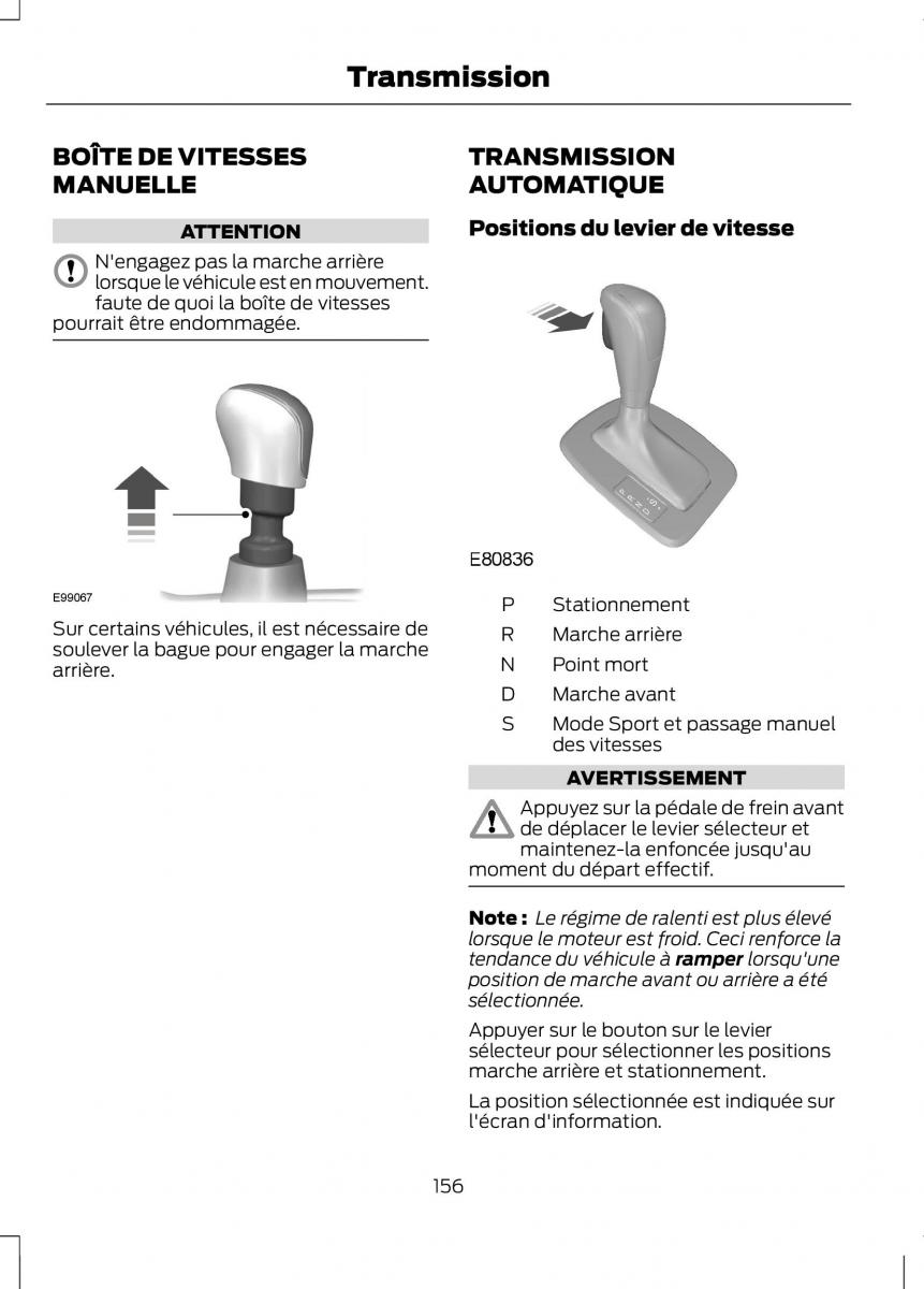 Ford C Max II 2 manuel du proprietaire / page 158