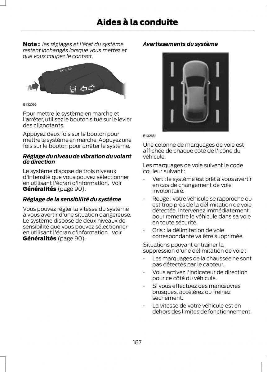 Ford C Max II 2 manuel du proprietaire / page 189