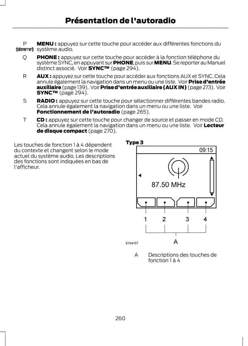 Ford C Max II 2 manuel du proprietaire / page 262