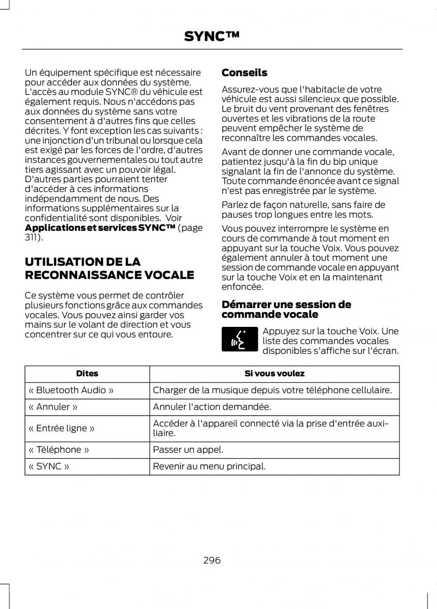 Ford C Max II 2 manuel du proprietaire / page 298