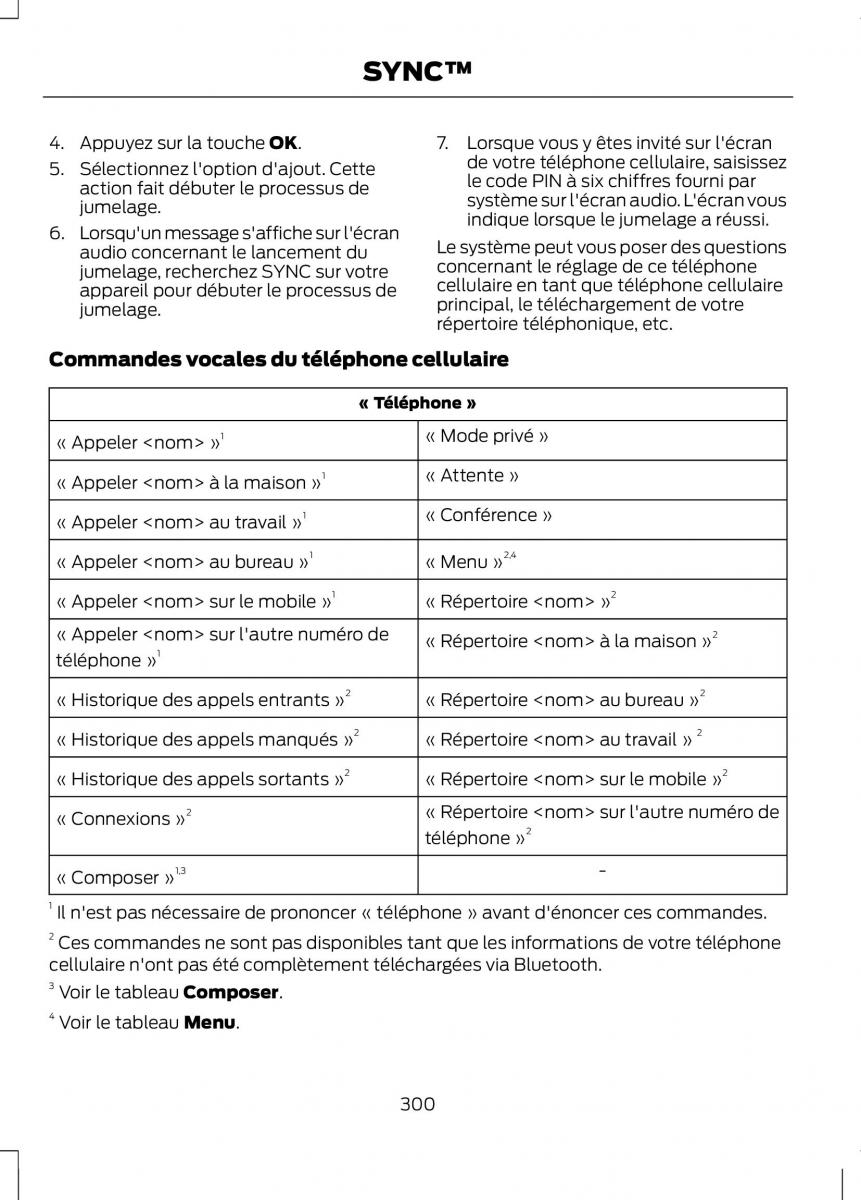 Ford C Max II 2 manuel du proprietaire / page 302