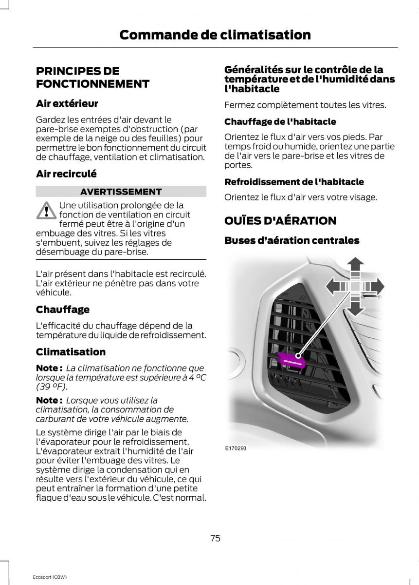 Ford Eco Sport II 2 manuel du proprietaire / page 77