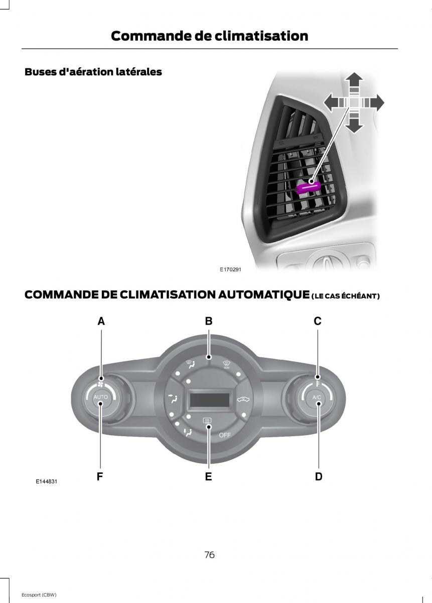 Ford Eco Sport II 2 manuel du proprietaire / page 78