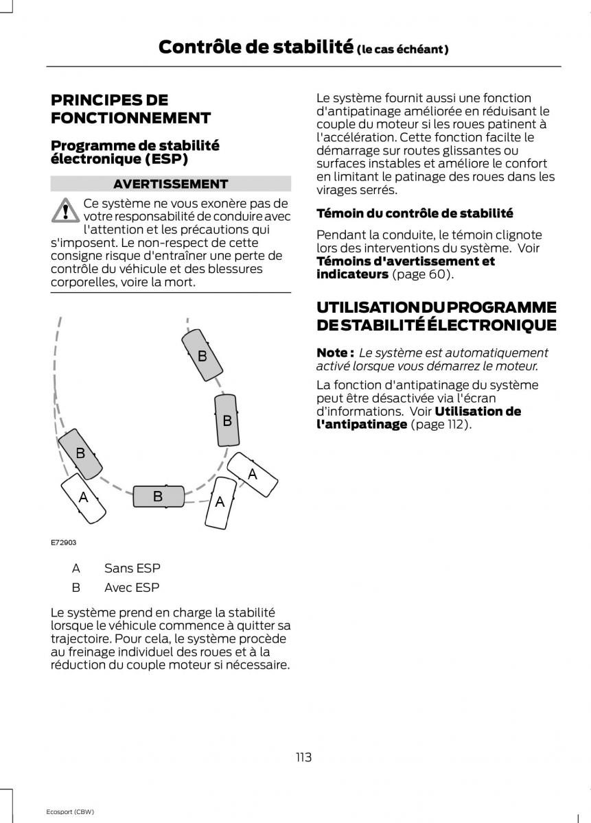 Ford Eco Sport II 2 manuel du proprietaire / page 115