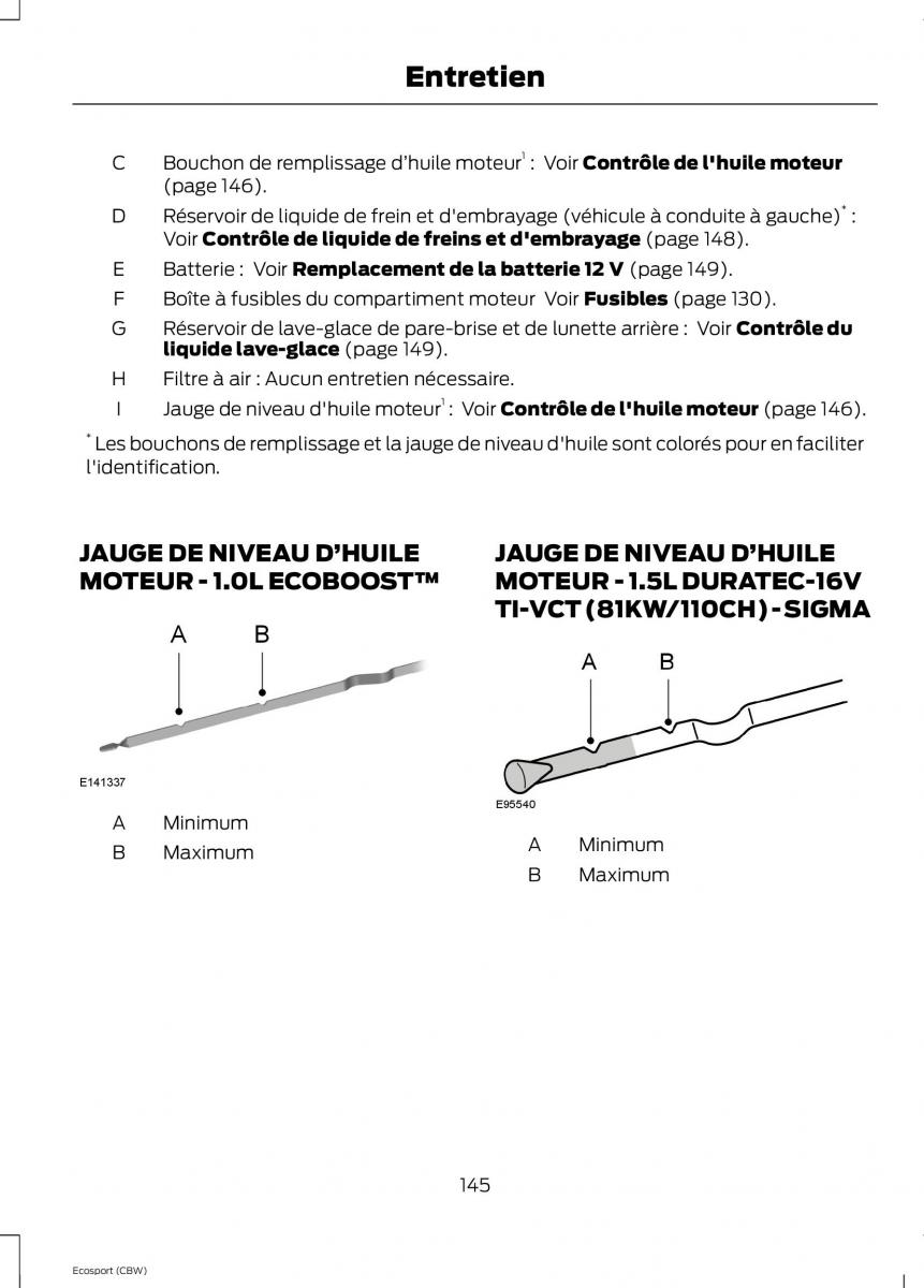 Ford Eco Sport II 2 manuel du proprietaire / page 147