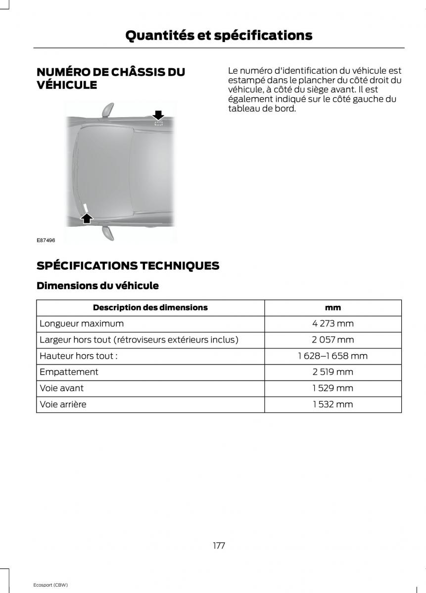 Ford Eco Sport II 2 manuel du proprietaire / page 179