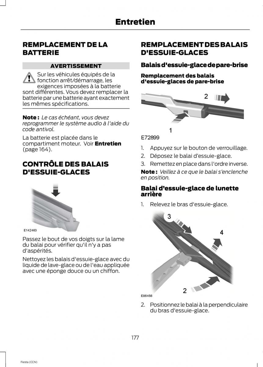 Ford Fiesta VII MK7 manuel du proprietaire / page 179