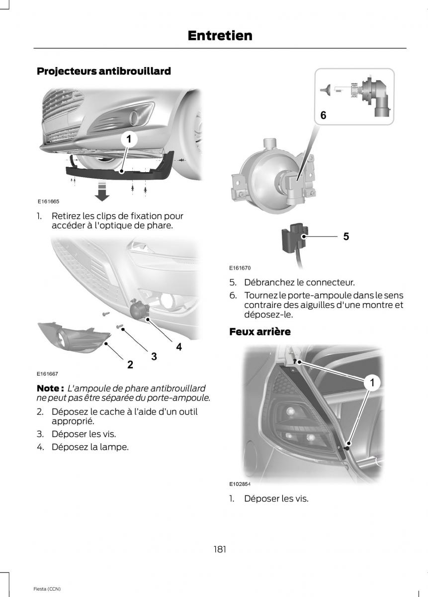 Ford Fiesta VII MK7 manuel du proprietaire / page 183