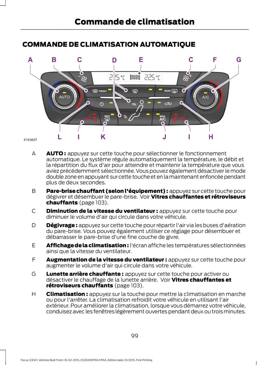 Ford Focus III 3 FL manuel du proprietaire / page 101