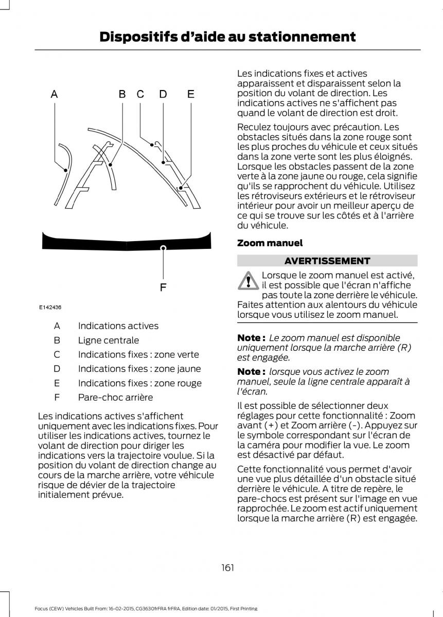 Ford Focus III 3 FL manuel du proprietaire / page 163