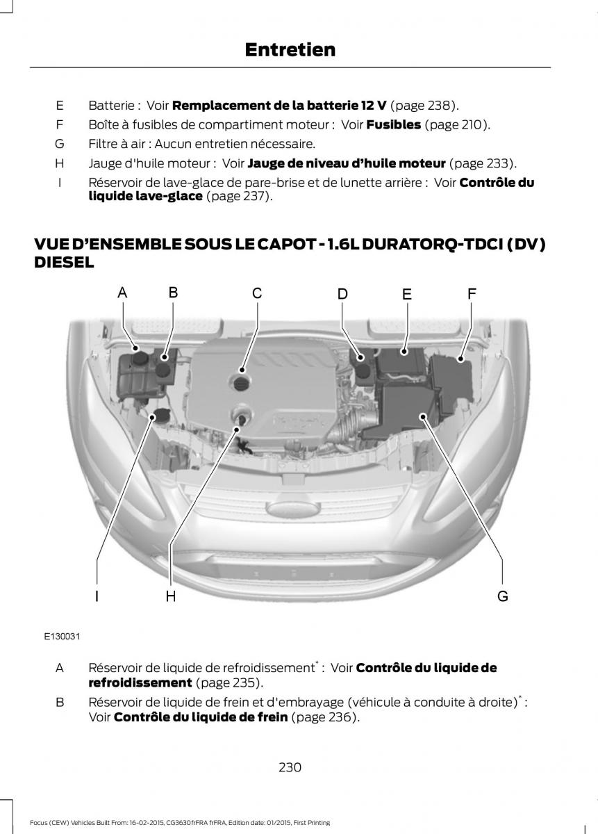 Ford Focus III 3 FL manuel du proprietaire / page 232