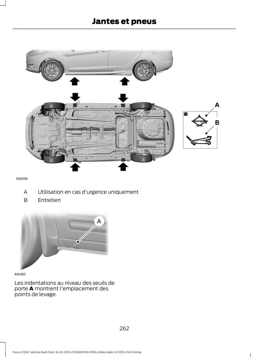 Ford Focus III 3 FL manuel du proprietaire / page 264