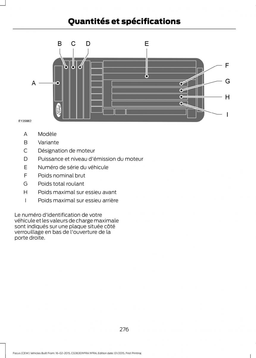 Ford Focus III 3 FL manuel du proprietaire / page 278