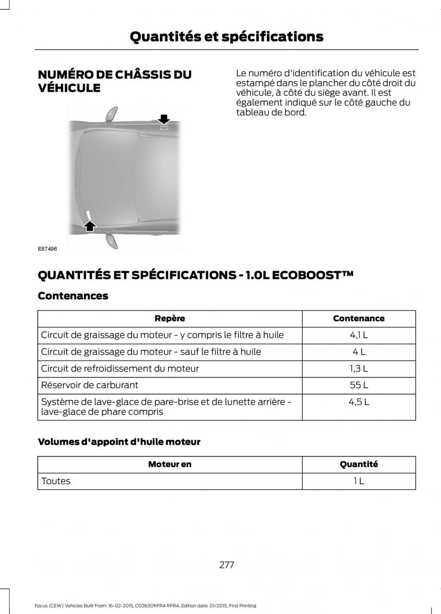 Ford Focus III 3 FL manuel du proprietaire / page 279