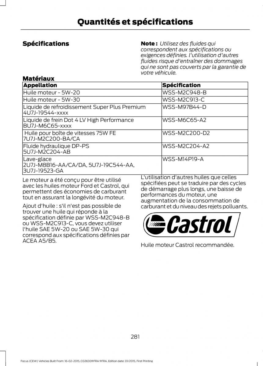 Ford Focus III 3 FL manuel du proprietaire / page 283