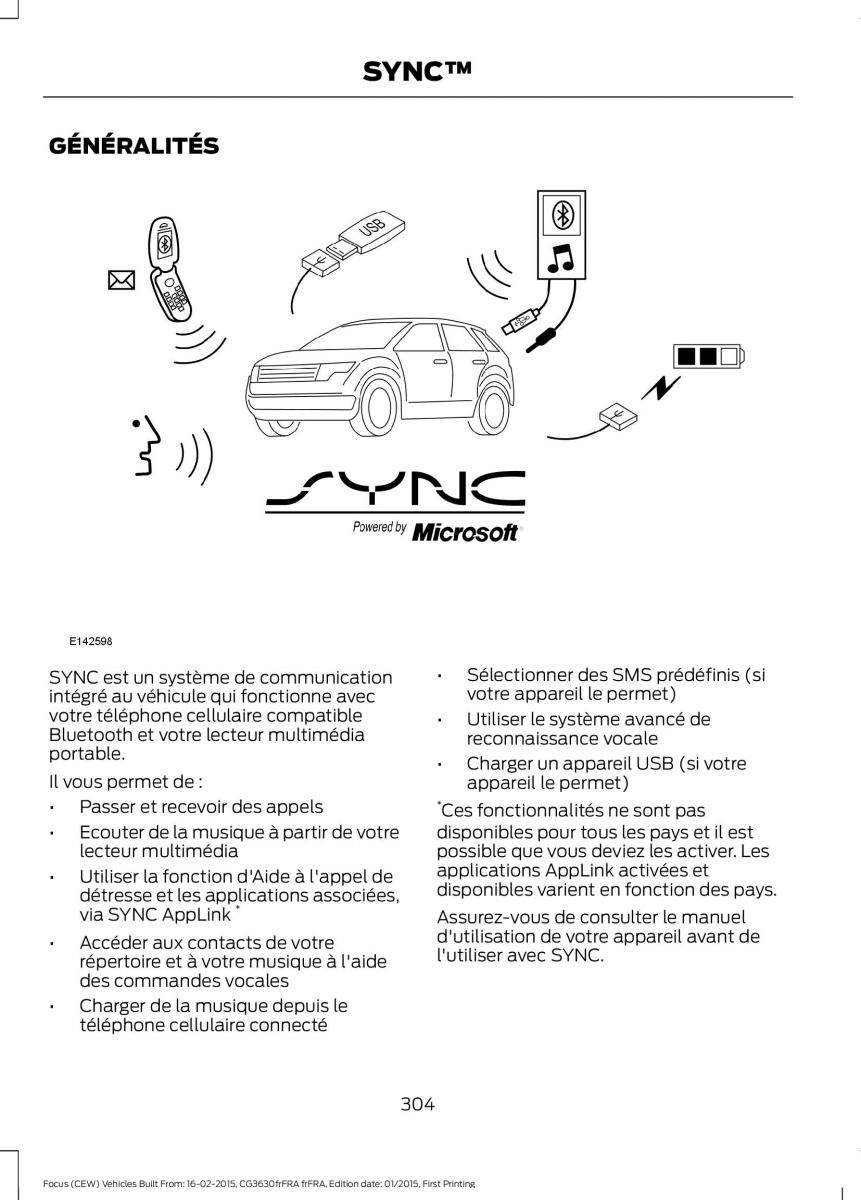 Ford Focus III 3 FL manuel du proprietaire / page 306