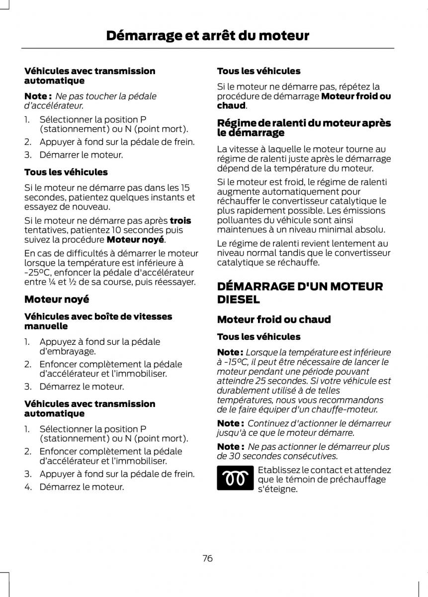 Ford Fusion manuel du proprietaire / page 78