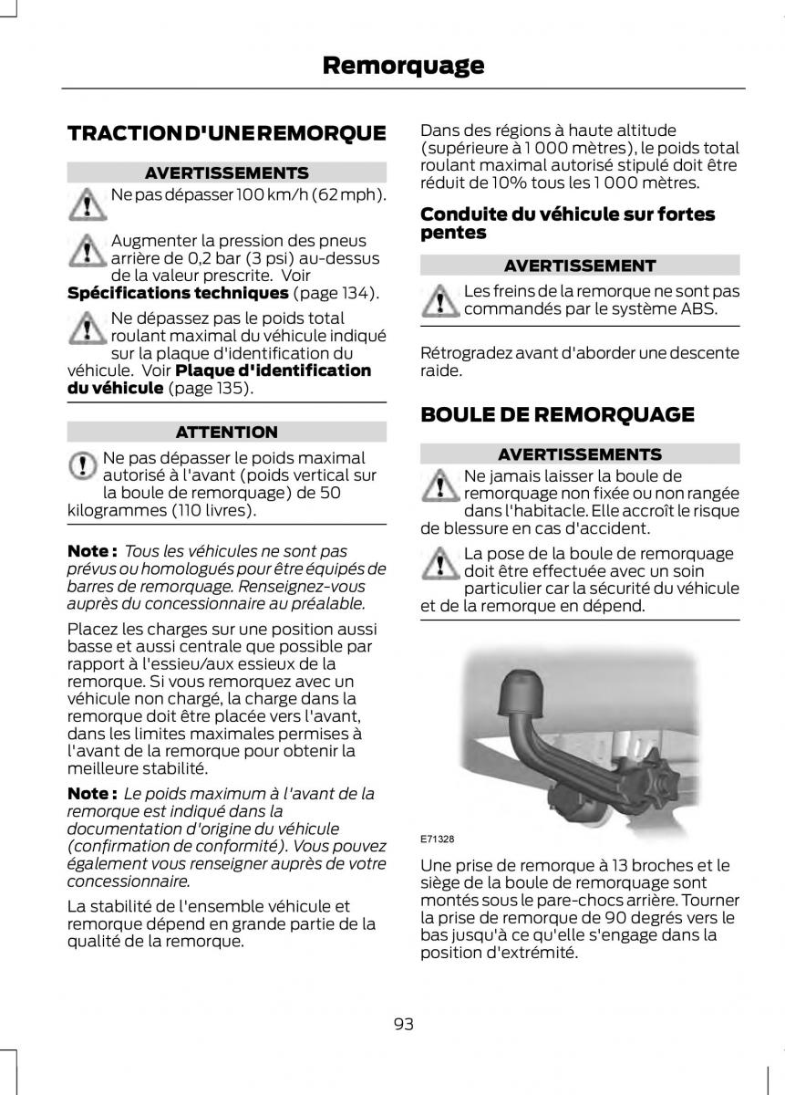 Ford Fusion manuel du proprietaire / page 95