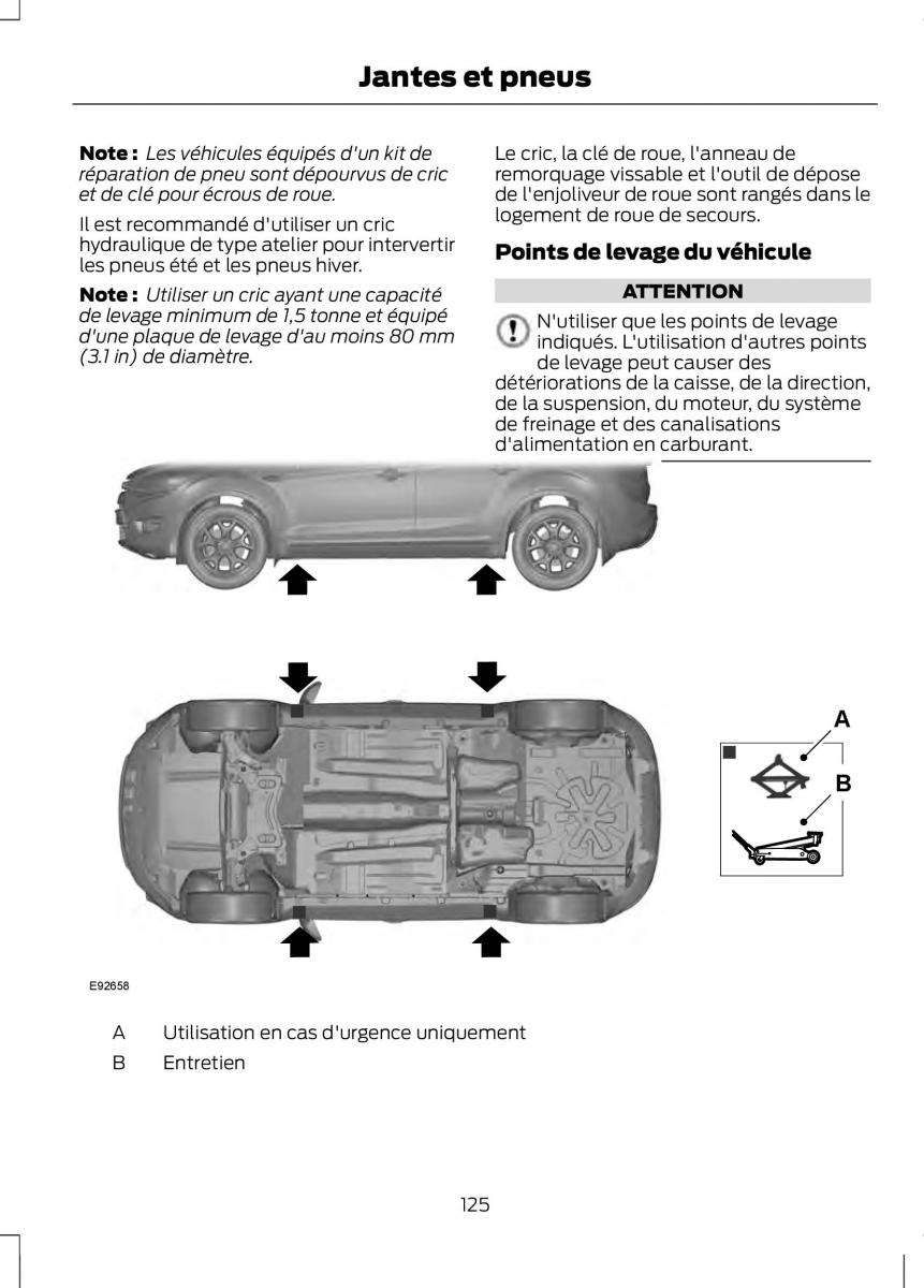 Ford Fusion manuel du proprietaire / page 127