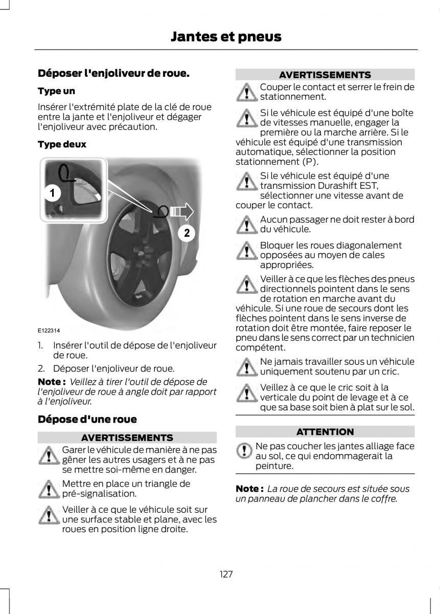 Ford Fusion manuel du proprietaire / page 129