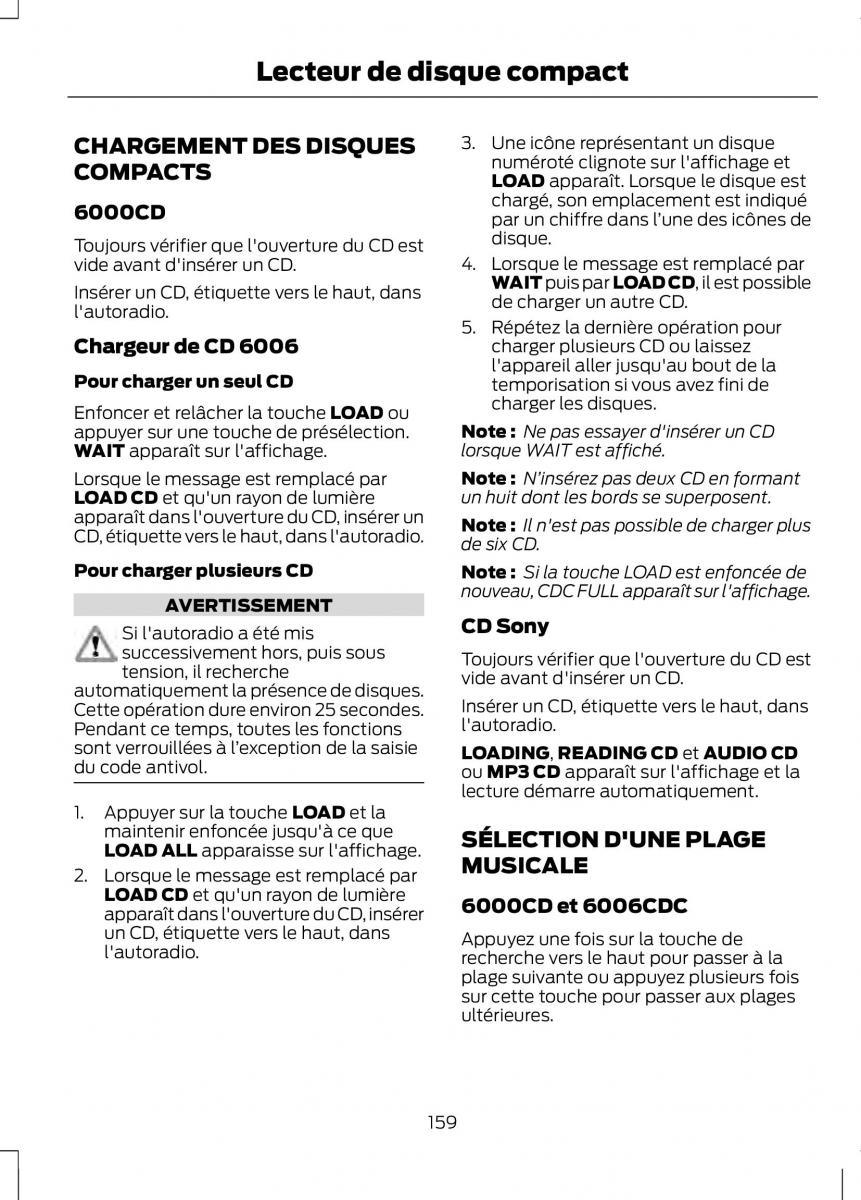 Ford Fusion manuel du proprietaire / page 161