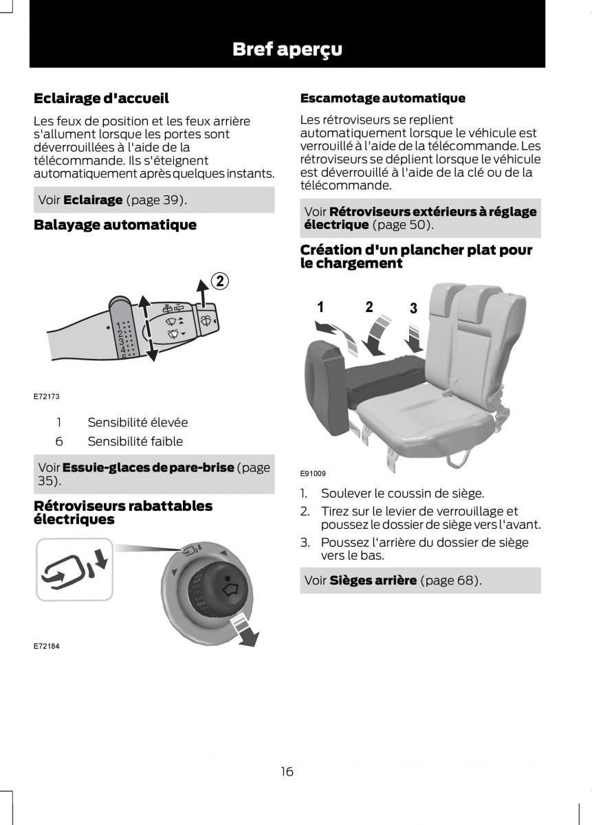 Ford Fusion manuel du proprietaire / page 18