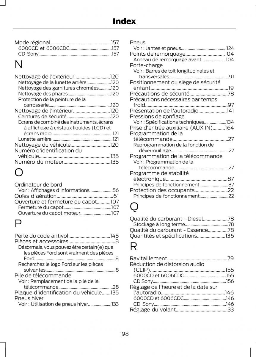 Ford Fusion manuel du proprietaire / page 200