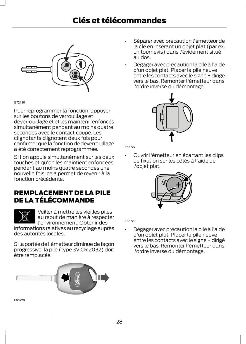 Ford Fusion manuel du proprietaire / page 30